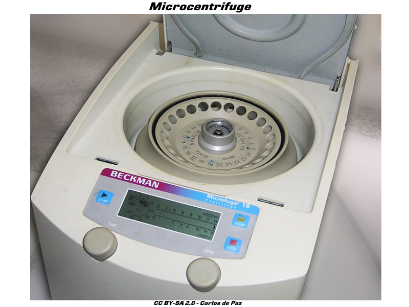 Microcentrifugeuse | SOCIÉTÉ DE RECHERCHE ET DÉVELOPPEMENT